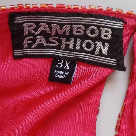 RAMBOB FASHION 3X  ALL SEQUIN BEADED TOP 100% SILK - Picture 8 of 9